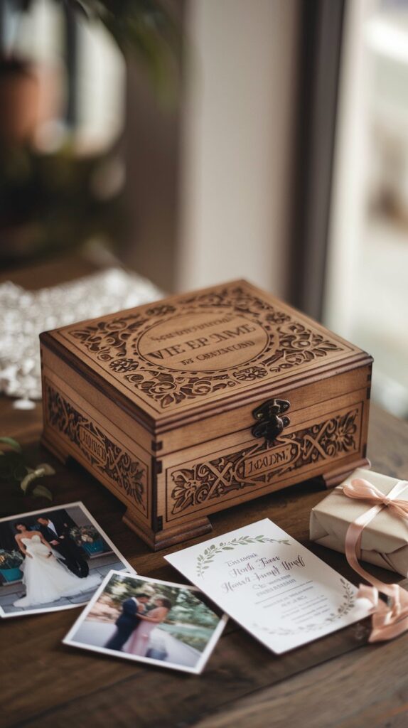 10 Thoughtful Gift Ideas for Your Best Friend’s Wedding 2 Personalized Wedding Keepsake Box